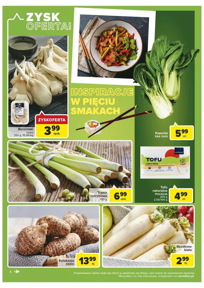 Gazetka promocyjna Carrefour - Gazetka Market - ważna 25.01 do 05.02.2022 - strona 4 - produkty: Boczniak, Tofu, Tusz