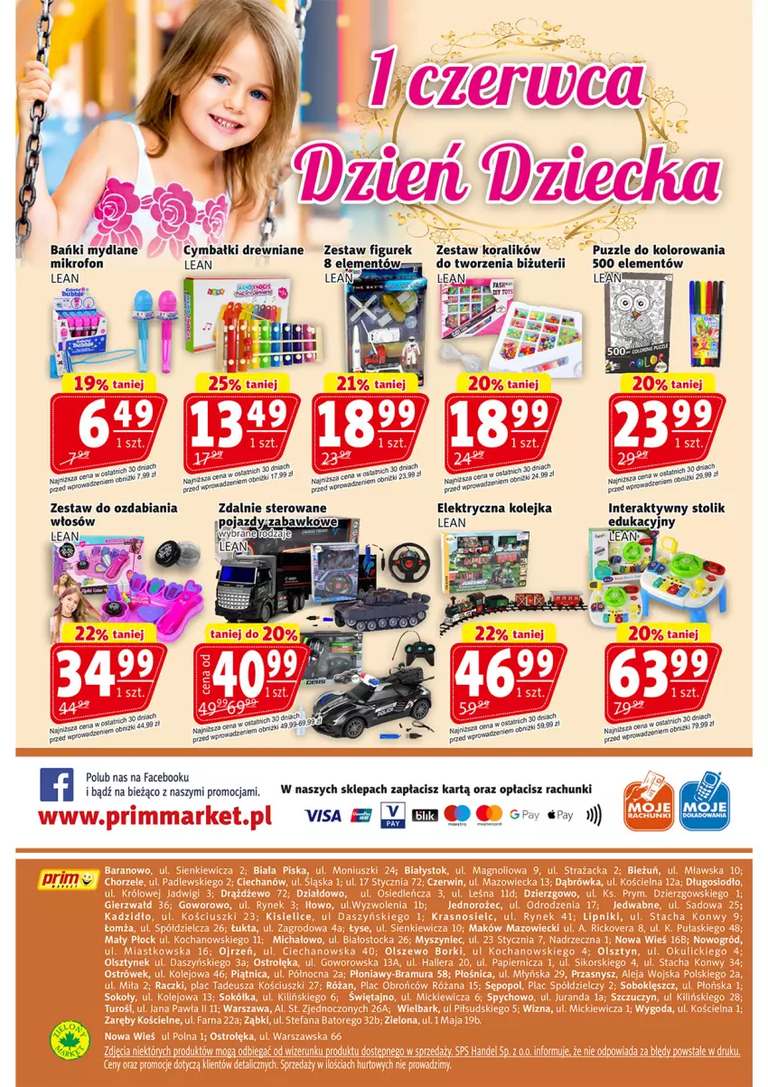 Gazetka promocyjna Prim Market - ważna 31.05 do 05.06.2024 - strona 16 - produkty: Fa, Kolejka, Mikrofon, Olej, Puzzle, Stolik, Tera