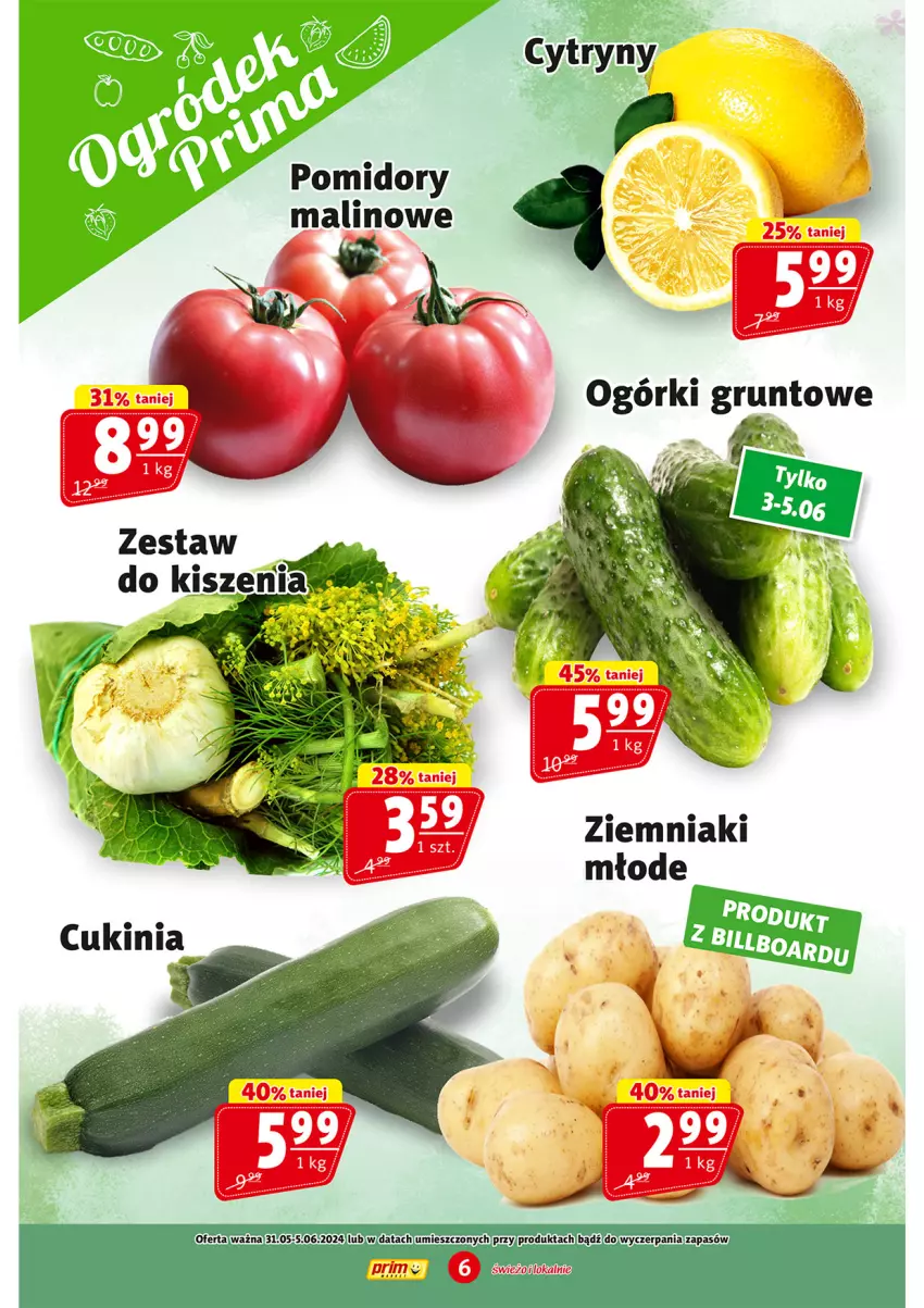 Gazetka promocyjna Prim Market - ważna 31.05 do 05.06.2024 - strona 6 - produkty: Pomidory