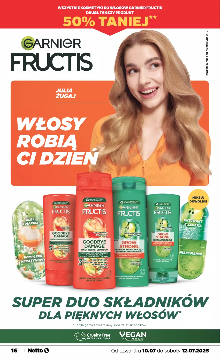Gazetka promocyjna Netto - Od Czwartku - ważna 10.07 do 12.07.2025 - strona 16 - produkty: Fructis, Garnier