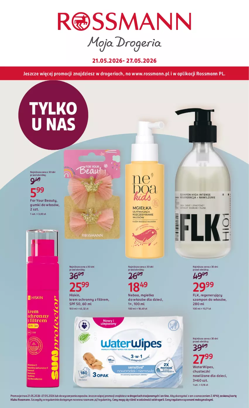 Gazetka promocyjna Rossmann - Gazetka promocyjna Rossmanna - ważna 21.05 do 27.05.2026 - strona 1 - produkty: Chusteczki, Dzieci, For Your Beauty, Szampon
