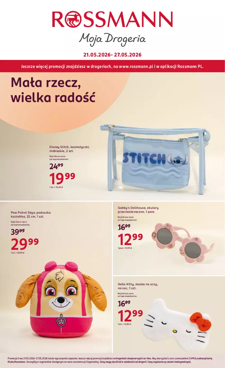 Gazetka promocyjna Rossmann - Gazetka promocyjna Rossmanna - ważna 21.05 do 27.05.2026 - strona 16 - produkty: Disney, Maska, Poduszka