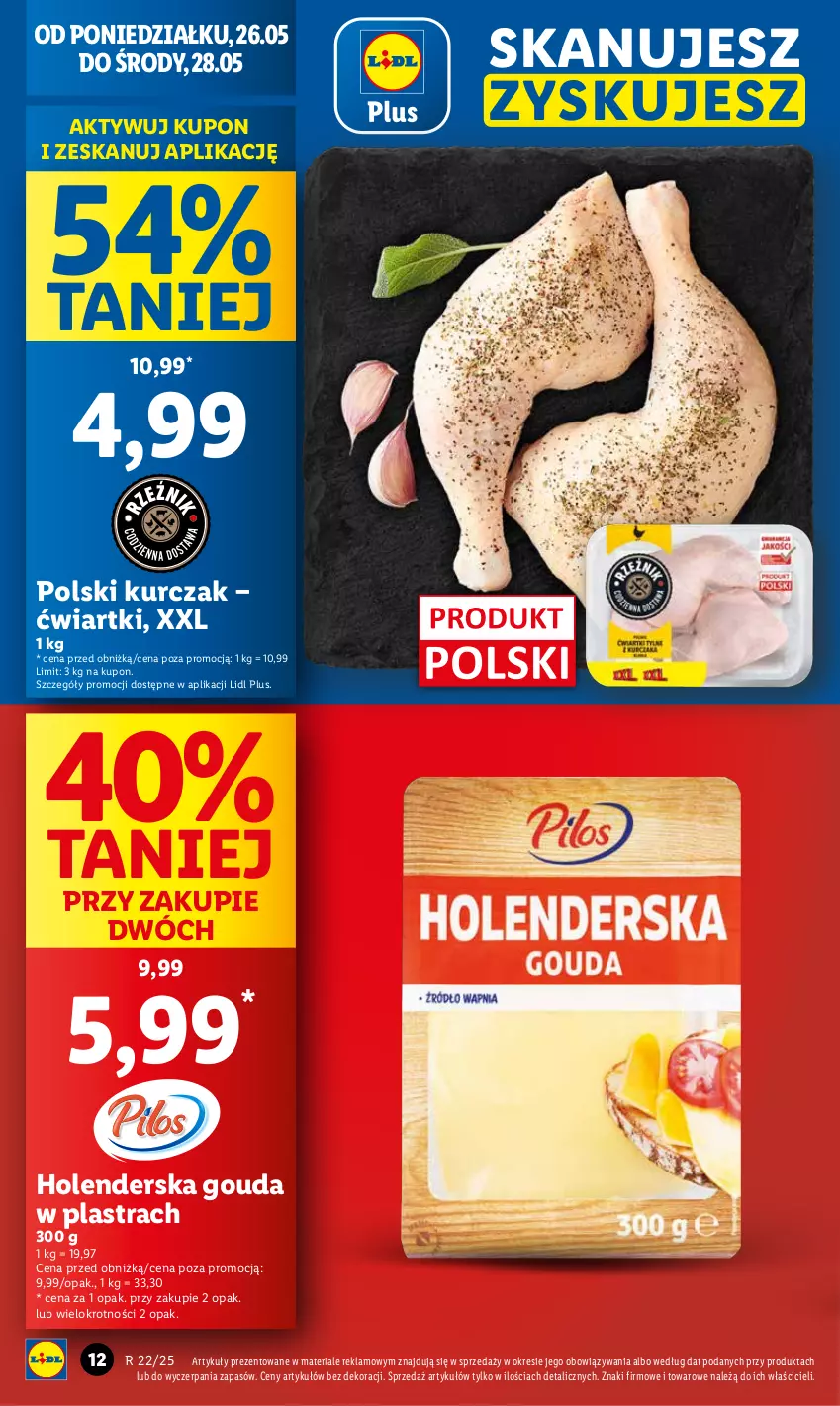 Gazetka promocyjna Lidl - GAZETKA - ważna 26.05 do 28.05.2025 - strona 12 - produkty: Gouda, Kurczak
