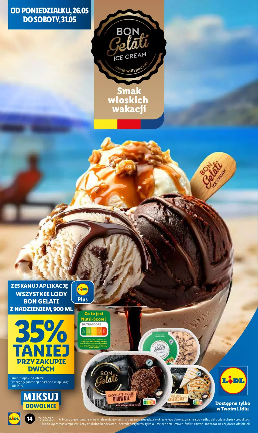 Gazetka promocyjna Lidl - GAZETKA - ważna 26.05 do 28.05.2025 - strona 14 - produkty: Lody, Wazon