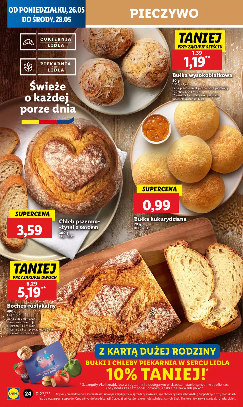 Gazetka promocyjna Lidl - GAZETKA - ważna 26.05 do 28.05.2025 - strona 26 - produkty: Bułka, Chleb, Piec, Pieczywo, Por, Rust, Ser, Sok