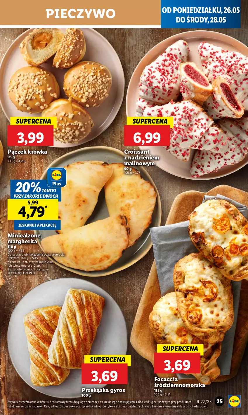 Gazetka promocyjna Lidl - GAZETKA - ważna 26.05 do 28.05.2025 - strona 27 - produkty: Croissant, Focaccia, Gyros, Pączek, Piec, Pieczywo