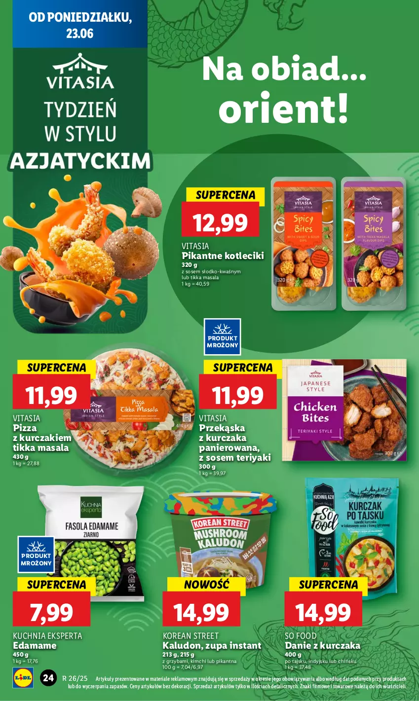 Gazetka promocyjna Lidl - GAZETKA - ważna 23.06 do 25.06.2025 - strona 26 - produkty: Edam, Kuchnia, Kurczak, Pizza, So Food, Sos, Zupa