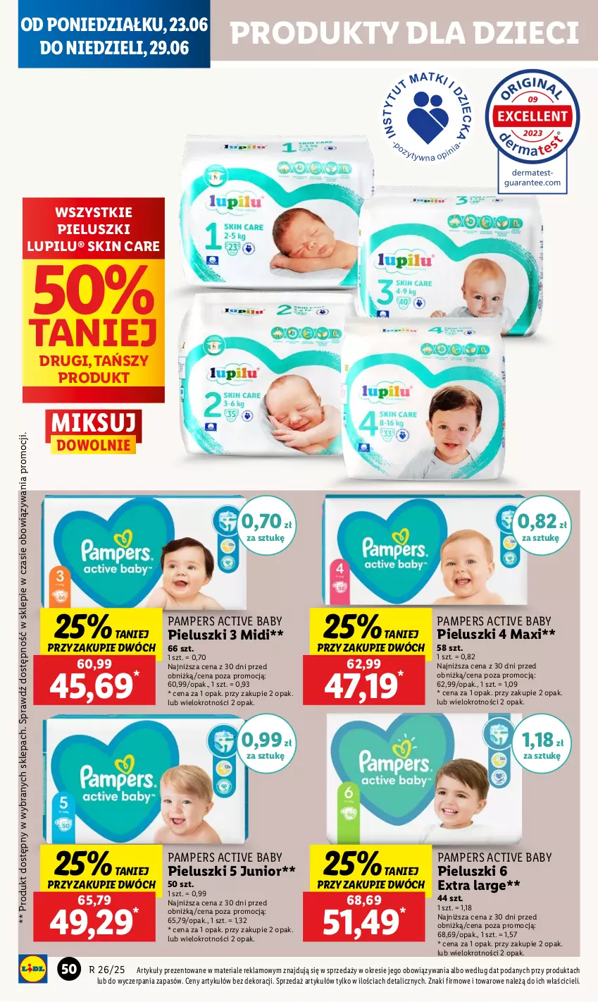Gazetka promocyjna Lidl - GAZETKA - ważna 23.06 do 25.06.2025 - strona 56 - produkty: Dzieci, Pampers