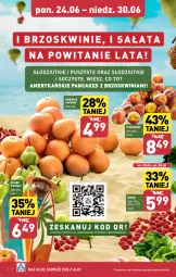 Gazetka promocyjna Aldi - Farmer ALDIK poleca świeże owoce i warzywa - Gazetka - ważna od 30.06 do 30.06.2024 - strona 2 - produkty: Gruszki, Maliny, Brzoskwinie, Grejpfrut