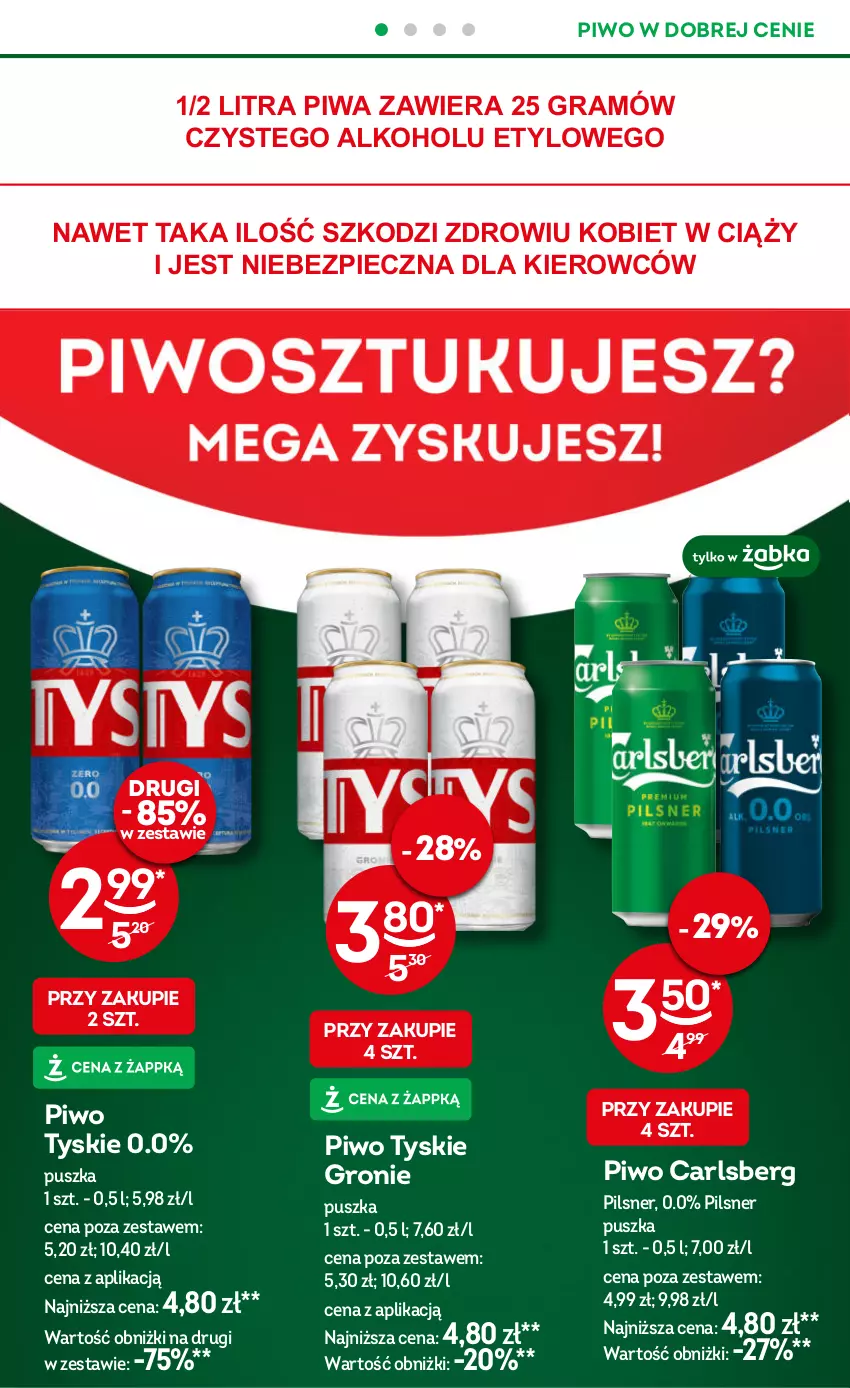 Gazetka promocyjna Żabka - ważna 06.11 do 19.11.2024 - strona 18 - produkty: Carlsberg, Gra, Piec, Piwa, Piwo, Tyskie