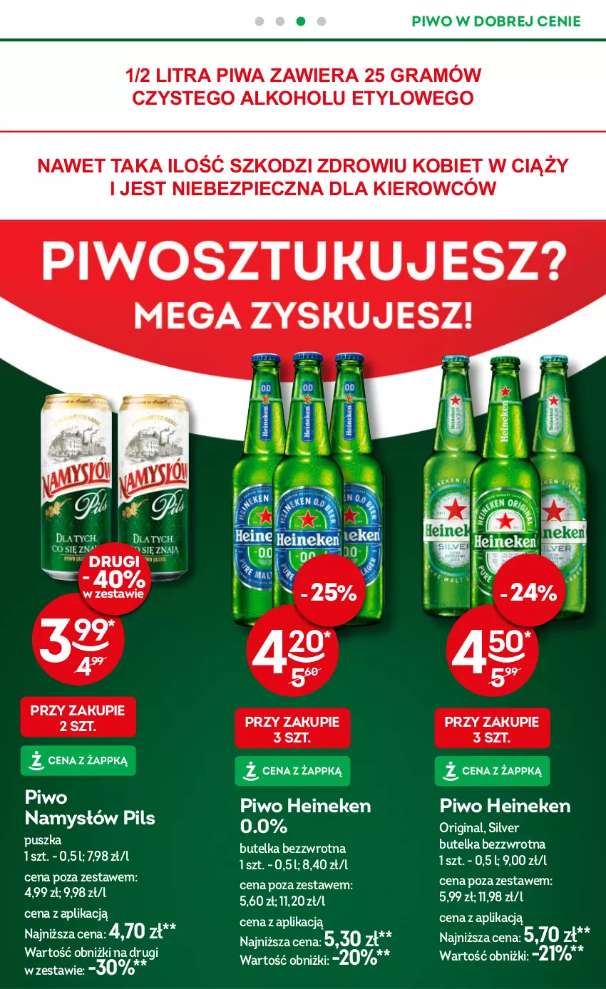 Gazetka promocyjna Żabka - ważna 06.11 do 19.11.2024 - strona 20 - produkty: Gin, Gra, Heineken, Namysłów, Piec, Piwa, Piwo