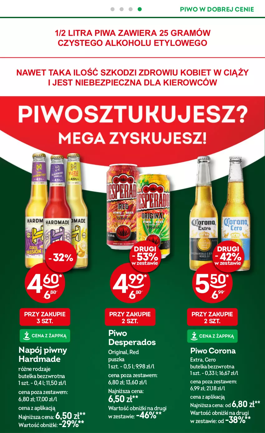 Gazetka promocyjna Żabka - ważna 06.11 do 19.11.2024 - strona 21 - produkty: Corona Extra, Desperados, Gin, Gra, Napój, Piec, Piwa, Piwo