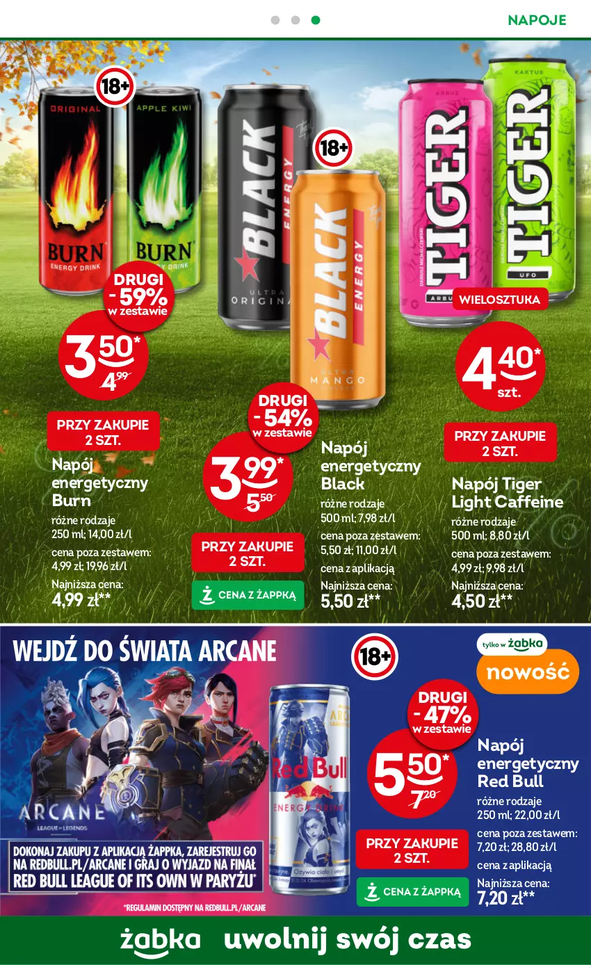 Gazetka promocyjna Żabka - ważna 06.11 do 19.11.2024 - strona 24 - produkty: Lack, Napój, Napój energetyczny, Napoje, Red Bull, Tiger