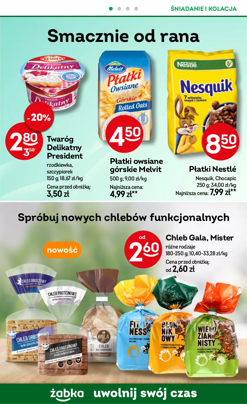 Gazetka promocyjna Żabka - ważna 06.11 do 19.11.2024 - strona 36 - produkty: Chleb, Gala, Melvit, Nesquik, Nestlé, Płatki owsiane, Rzodkiewka, Twaróg, Twaróg delikatny