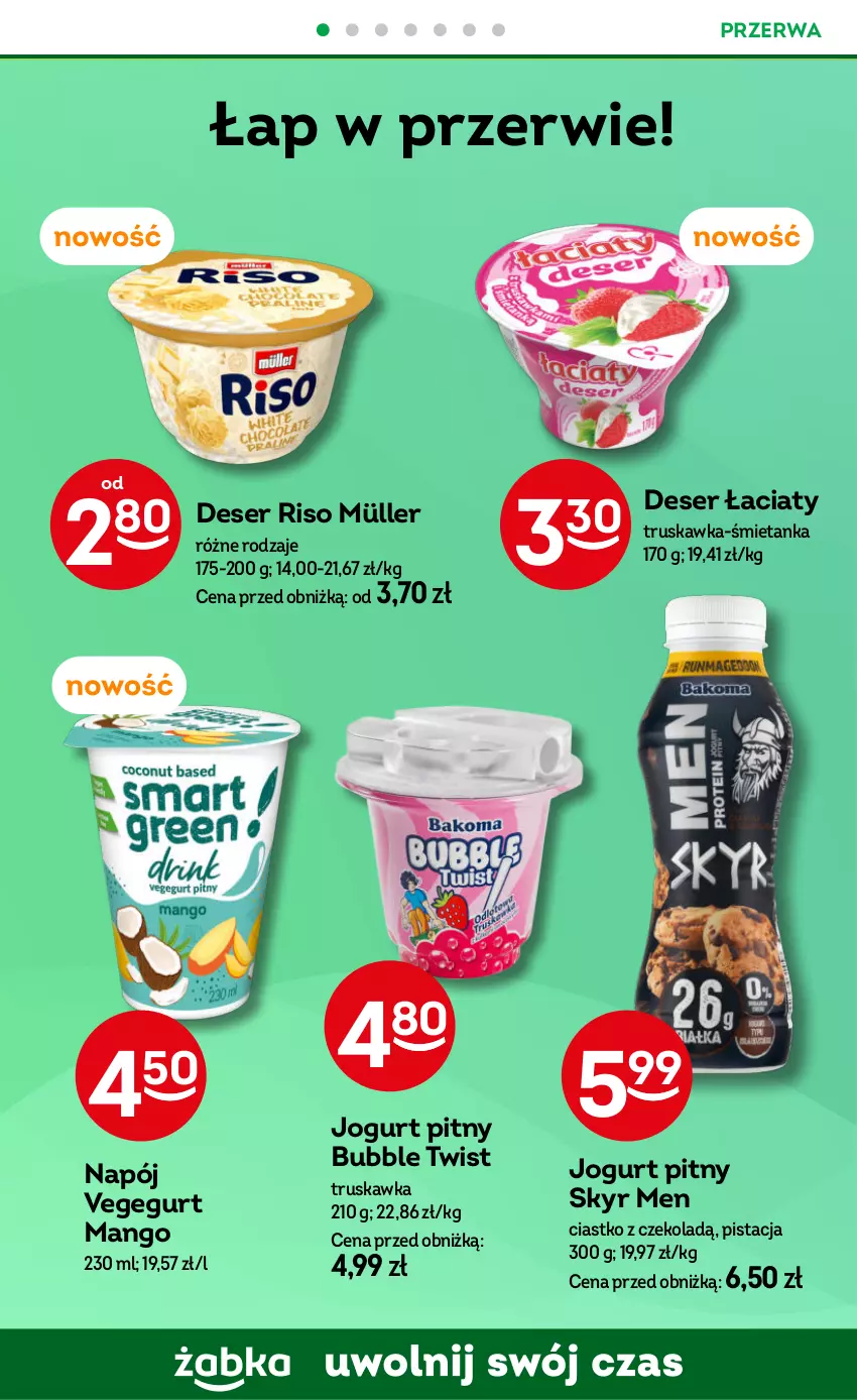 Gazetka promocyjna Żabka - ważna 06.11 do 19.11.2024 - strona 40 - produkty: Deser, Jogurt, Jogurt pitny, Mango, Müller, Napój, Ser