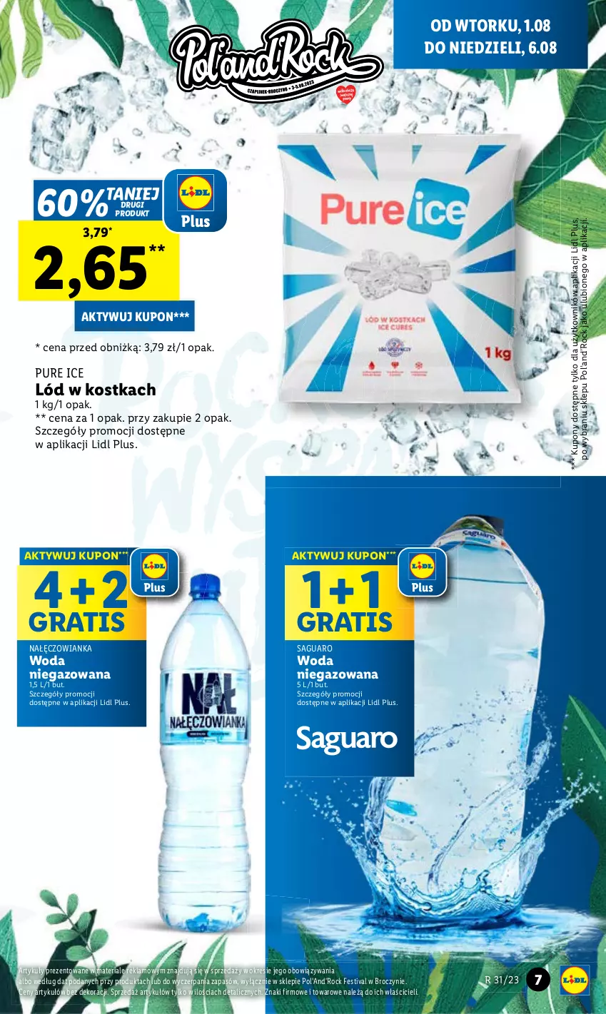 Gazetka promocyjna Lidl - GAZETKA - ważna 01.08 do 06.08.2023 - strona 7 - produkty: Gra, Nałęczowianka, Pur, Woda, Woda niegazowana