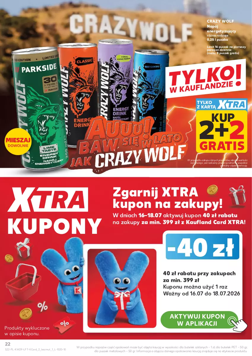 Gazetka promocyjna Kaufland - Gazetka tygodnia - ważna 16.07 do 22.07.2026 - strona 22 - produkty: Gra, Napój, Por, Sok