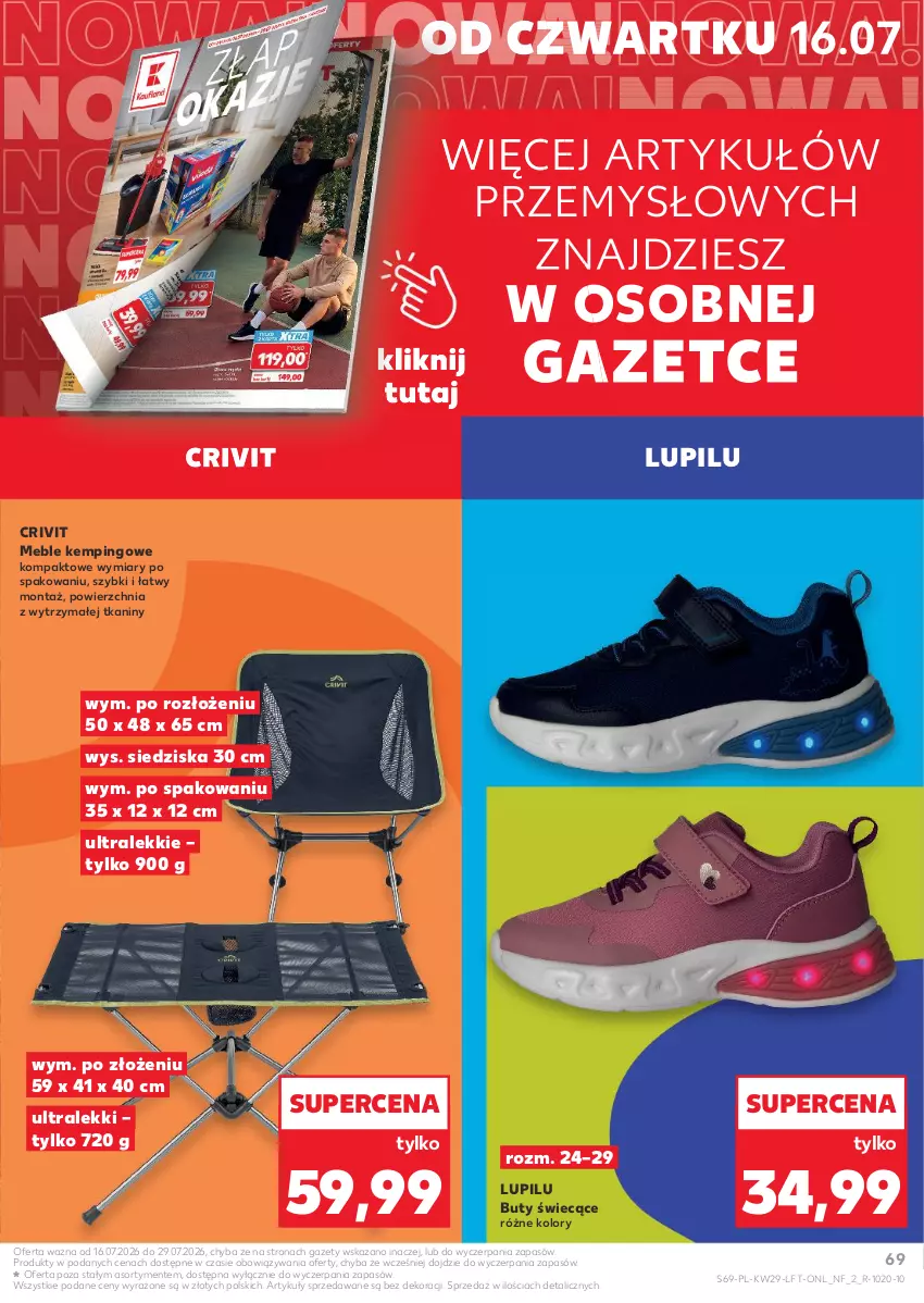 Gazetka promocyjna Kaufland - Gazetka tygodnia - ważna 16.07 do 22.07.2026 - strona 69 - produkty: Buty, Meble