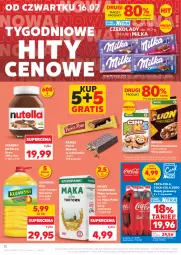 Gazetka promocyjna Kaufland - Gazetka tygodnia - Gazetka - ważna od 22.07 do 22.07.2026 - strona 12 - produkty: Nutella, Kujawski, Sok, Por, Gra, Prince Polo, Wafelek, Coca-Cola, Mąka, Napój gazowany, Ferrero, Danio, Waga, Napój, Olej, Mąka tortowa, Nestlé, Milka