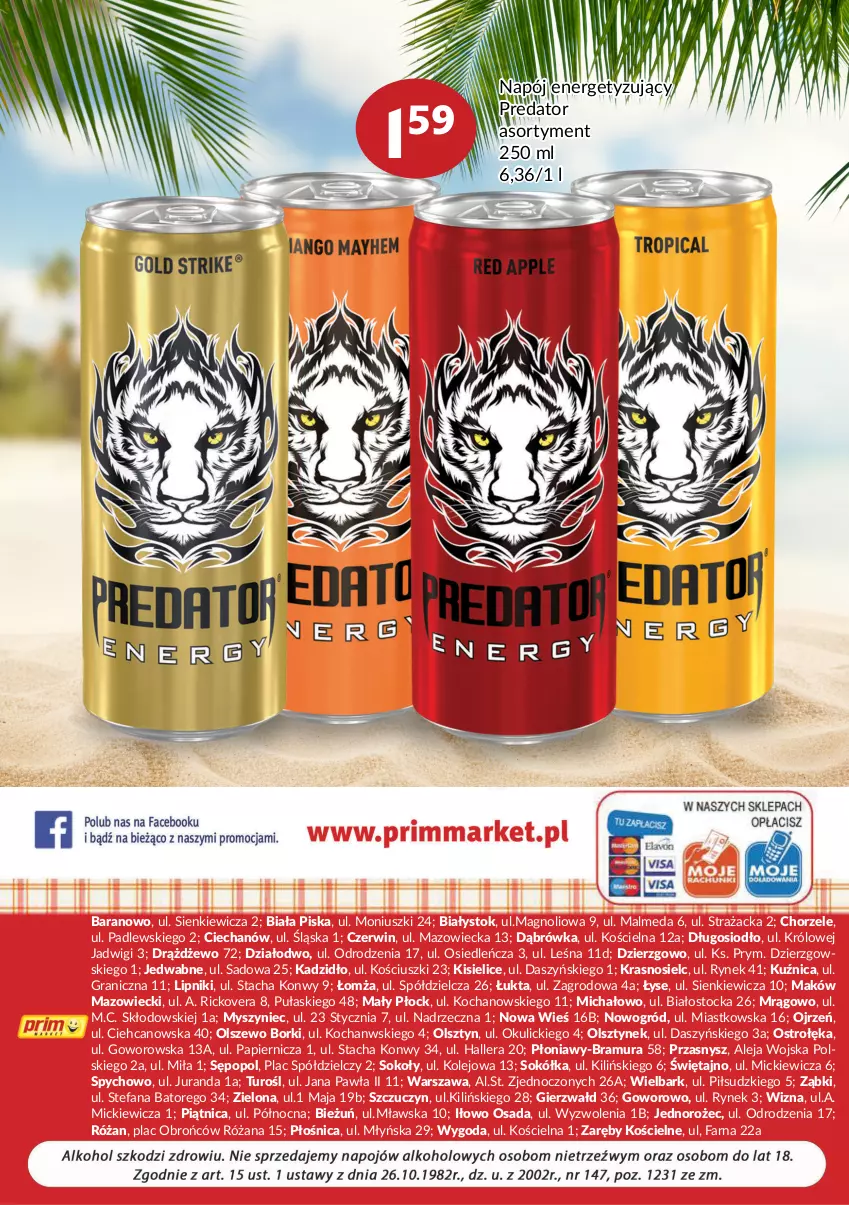 Gazetka promocyjna Prim Market - ważna 01.08 do 31.08.2022 - strona 8 - produkty: Fa, Gra, Jednorożec, Kisiel, Koc, Malm, Mysz, Napój, Ogród, Olej, Papier, Piątnica, Róża, Sok, Sokół, Stock