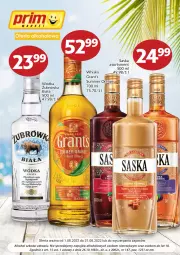 Gazetka promocyjna Prim Market - Gazetka - ważna od 31.08 do 31.08.2022 - strona 1 - produkty: Gra, Saska, Wódka, Whisky