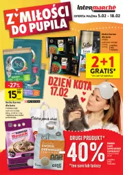 Gazetka promocyjna Intermarche - Katalog Zwierzaki - Gazetka - ważna od 18.02 do 18.02.2026 - strona 1 - produkty: Mokra karma, Pur, Gra, Purina, Sheba, Sucha karma