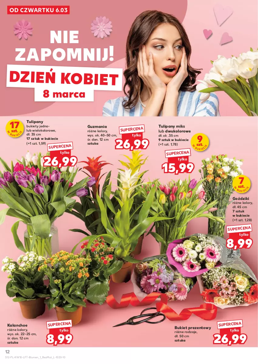 Gazetka promocyjna Kaufland - Gazetka tygodnia - ważna 06.03 do 12.03.2025 - strona 12 - produkty: Bukiet, Kalanchoe, Tulipan