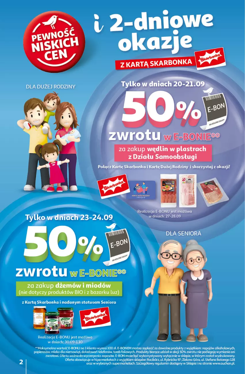 Gazetka promocyjna Auchan - Pewność Niskich Cen Moje - ważna 19.09 do 25.09.2024 - strona 2 - produkty: Fa