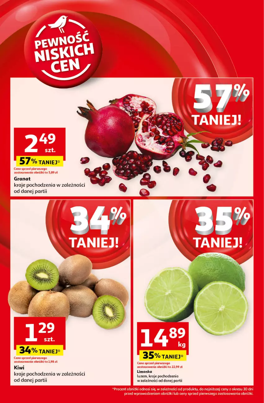 Gazetka promocyjna Auchan - Pewność Niskich Cen Moje - ważna 19.09 do 25.09.2024 - strona 4 - produkty: Gra, Granat, Kiwi