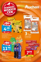 Gazetka promocyjna Auchan - Pewność Niskich Cen Moje - Gazetka - ważna od 25.09 do 25.09.2024 - strona 1 - produkty: Ser, Koc, Pepsi max, Mirinda, Pasta do zębów, Pepsi, Napój gazowany, Kabanos, Colgate, Napój, LG