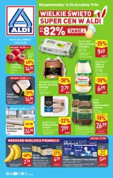 Gazetka promocyjna Aldi - Pełna oferta - Gazetka - ważna od 19.04 do 19.04.2025 - strona 1 - produkty: Piec, Majonez, Banany, Kawa rozpuszczalna, Gra, Papier, Jaja, Mięsne specjały, Kawa, Prześcieradło, Papier toaletowy, Schab wieprzowy, Boczek, Kiełbasa biała, Jacobs, Masło, Kiełbasa, Pomidory, Jaja z wolnego wybiegu