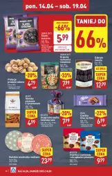 Gazetka promocyjna Aldi - Pełna oferta - Gazetka - ważna od 19.04 do 19.04.2025 - strona 22 - produkty: Pistacje, Ciastka, Ryż, Gin, Daktyle, Wafle, Milka