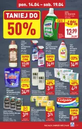 Gazetka promocyjna Aldi - Pełna oferta - Gazetka - ważna od 19.04 do 19.04.2025 - strona 27 - produkty: Domestos, Gra, Do mycia naczyń, Pasta do zębów, Płyn do mycia naczyń, Płyn do płukania, Chusteczki, Fairy, Płyn do mycia, Zmywarki, Pianka do czyszczenia, Colgate, Olej, Wkład olejowy, LG, Fa
