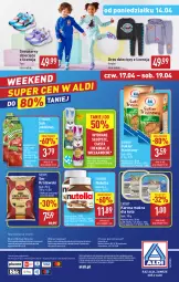 Gazetka promocyjna Aldi - Pełna oferta - Gazetka - ważna od 19.04 do 19.04.2025 - strona 46 - produkty: Nutella, Sok, Ser, Por, Cukier, Królewski, Sneakersy, O nas, Diamant, Dres, Sok jabłkowy, Tymbark, Ferrero, Dzieci, Cukier trzcinowy, Biuro
