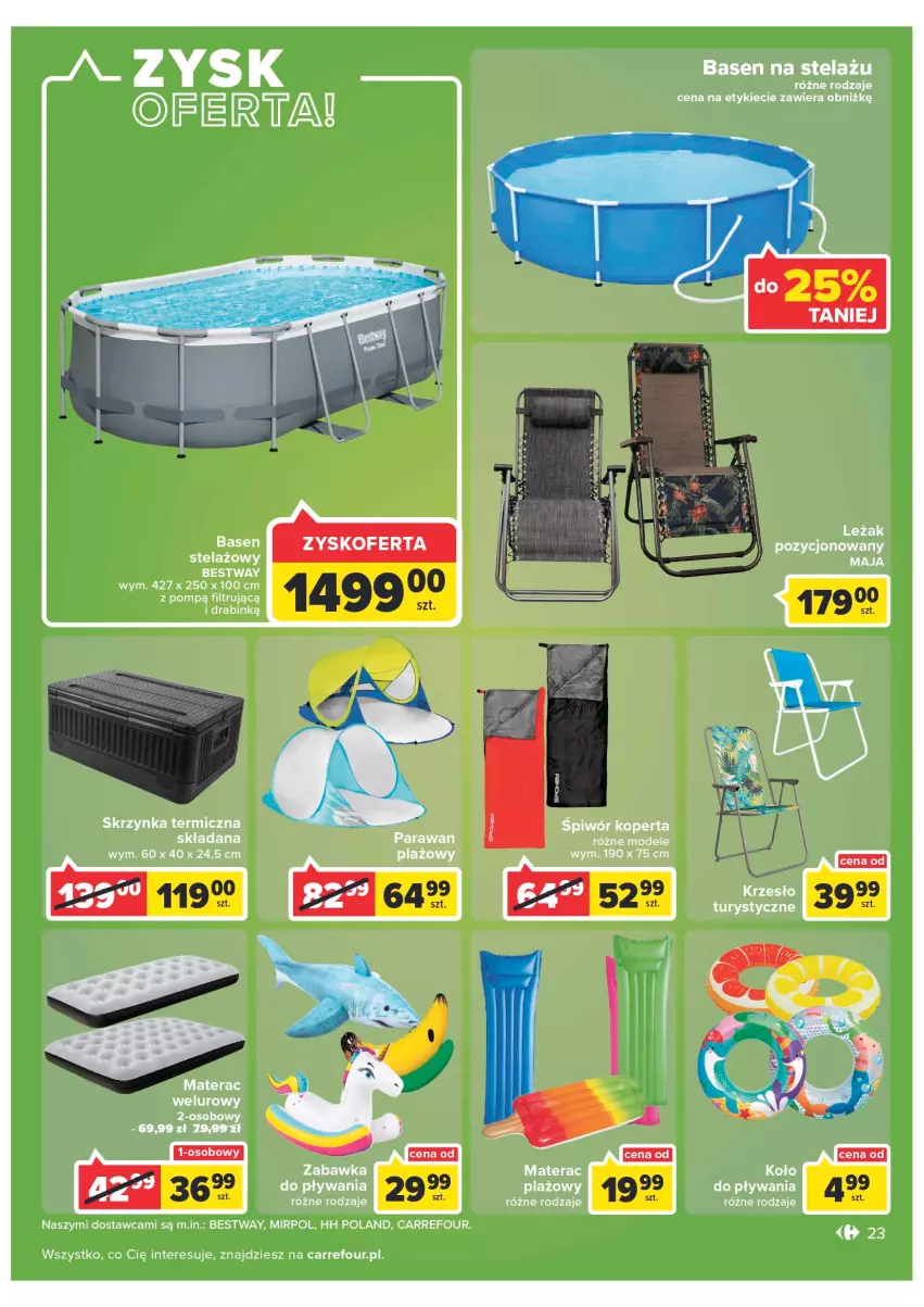 Gazetka promocyjna Carrefour - Gazetka Carrefour - ważna 14.06 do 26.06.2022 - strona 23 - produkty: Materac, Tera, Zabawka