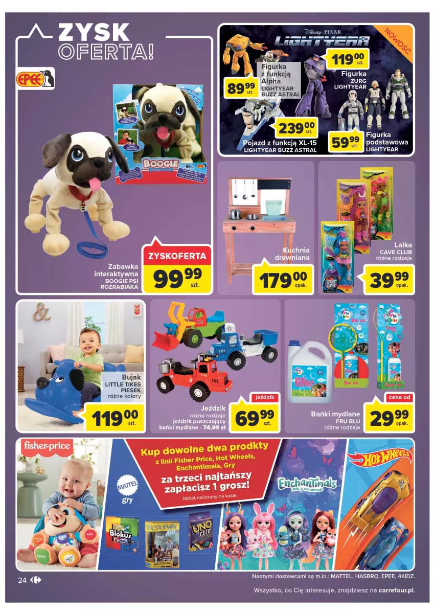 Gazetka promocyjna Carrefour - Gazetka Carrefour - ważna 14.06 do 26.06.2022 - strona 24 - produkty: Enchantimals, EPEE, Hasbro, Lalka, Mattel, Pojazd, Tera, Zabawka