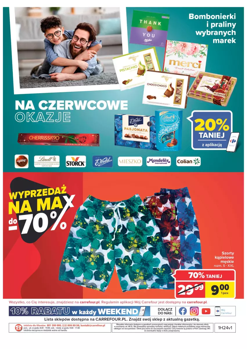 Gazetka promocyjna Carrefour - Gazetka Carrefour - ważna 14.06 do 26.06.2022 - strona 42 - produkty: Praliny, Szorty