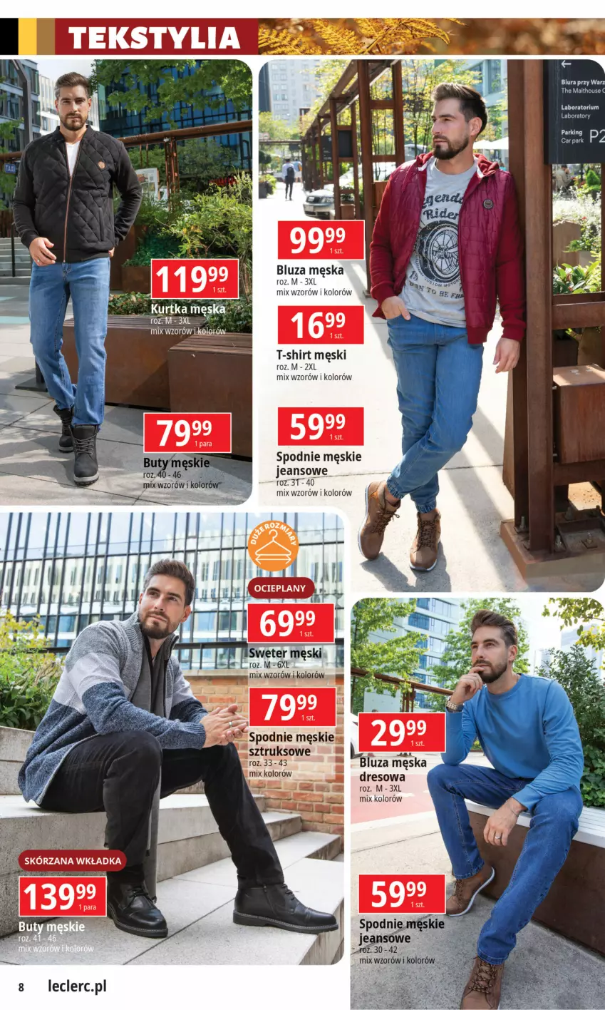 Gazetka promocyjna E Leclerc - ważna 01.10 do 12.10.2024 - strona 8 - produkty: Bluza, Dres, Gala, Spodnie, Sweter, T-shirt