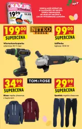 Gazetka promocyjna Biedronka - W tym tygodniu PN - Gazetka - ważna od 31.03 do 31.03.2021 - strona 63 - produkty: Wiertarkowkrętarka, Tarka, Dres, Wkręt, Wkrętarka, Spodnie, Szlifierka, Bluza