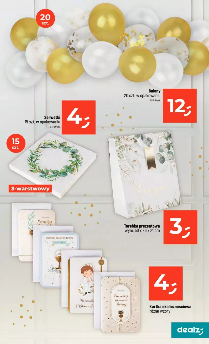 Gazetka promocyjna Dealz - NOWA GAZETKA - ważna 30.04 do 06.05.2026 - strona 27 - produkty: Balony, Ser, Serwetki, Torebka