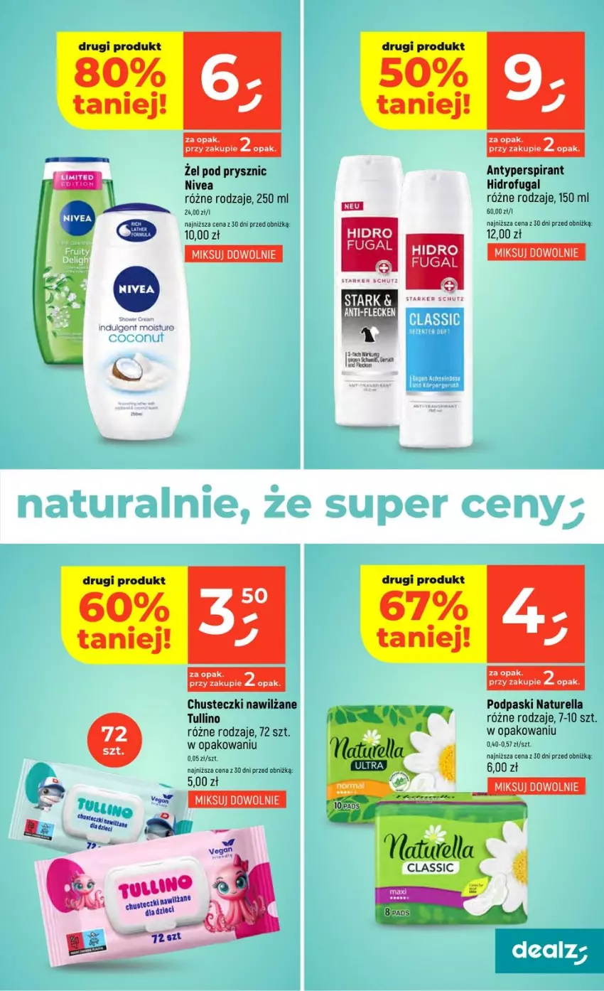 Gazetka promocyjna Dealz - NOWA GAZETKA - ważna 30.04 do 06.05.2026 - strona 31 - produkty: Antyperspirant, Chusteczki, LG, Naturell, Naturella, Nivea, Podpaski
