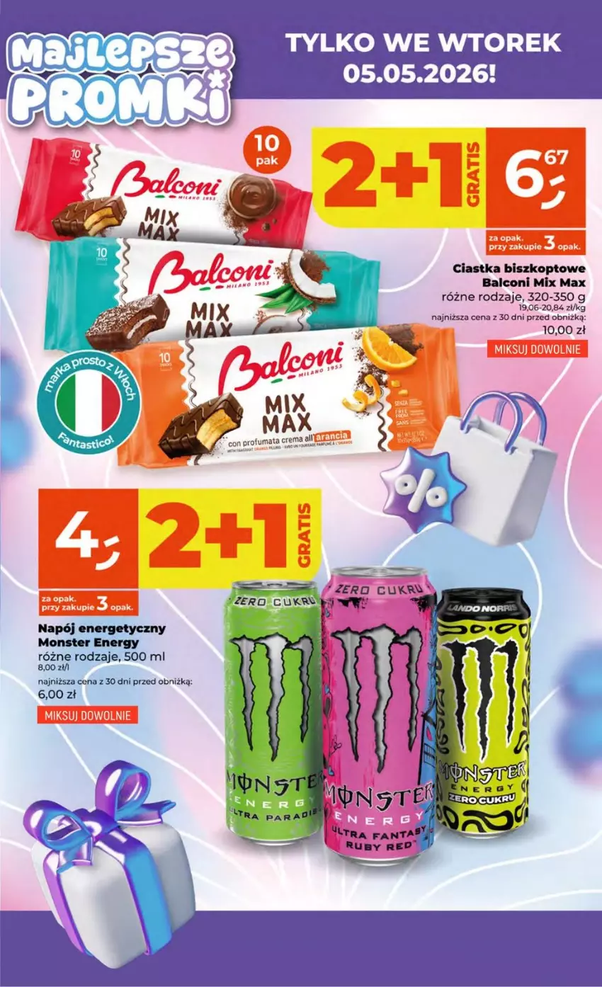 Gazetka promocyjna Dealz - NOWA GAZETKA - ważna 30.04 do 06.05.2026 - strona 5 - produkty: Alcon, Ciastka, Napój, Napój energetyczny