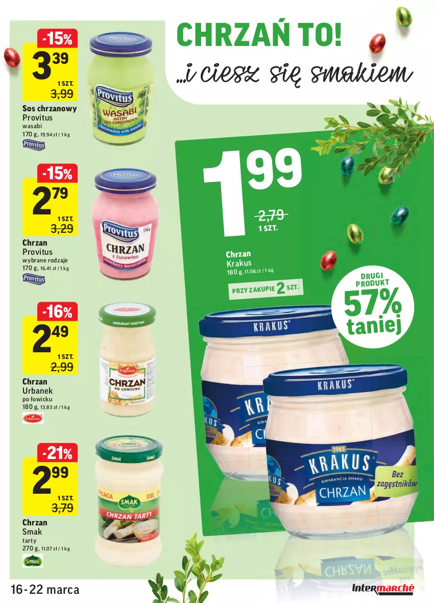 Gazetka promocyjna Intermarche - Wielkanoc I - ważna 16.03 do 22.03.2021 - strona 31 - produkty: Chrzan, Sos, Wasa