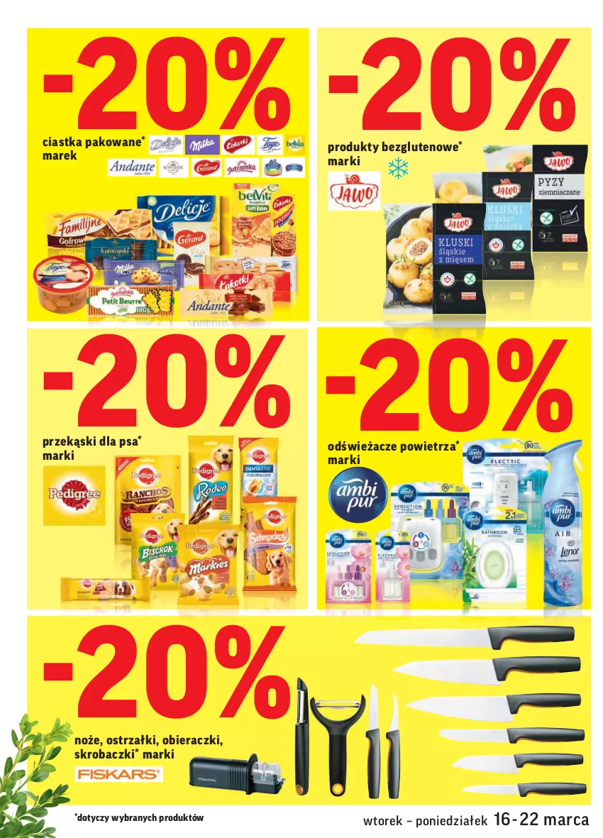 Gazetka promocyjna Intermarche - Wielkanoc I - ważna 16.03 do 22.03.2021 - strona 4 - produkty: Ciastka, Noż, Przekąski dla psa