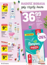 Gazetka promocyjna Intermarche - Wielkanoc I - Gazetka - ważna od 22.03 do 22.03.2021 - strona 39 - produkty: Pampers, Majtki, Pasta do zębów, Lacalut, Kosmetyki dla dzieci, Linomag, Dzieci, Płyn do mycia, Pieluchomajtki, Szczoteczka