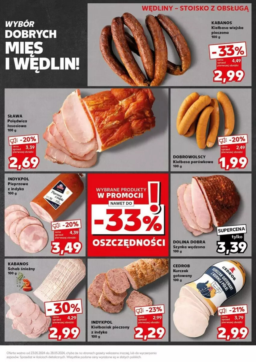 Gazetka promocyjna Kaufland - ważna 27.05 do 28.05.2024 - strona 11 - produkty: Basia, Kabanos, Kiełbasa, Kiełbasa wiejska, Piec, Pieprz, Polędwica, Sos, Szynka