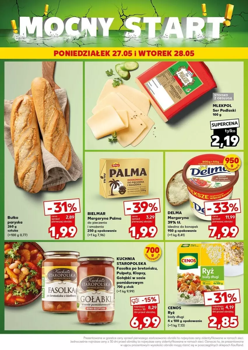 Gazetka promocyjna Kaufland - ważna 27.05 do 28.05.2024 - strona 19 - produkty: Kuchnia, Kuchnia Staropolska, Margaryna, Palma, Podlaski, Ser