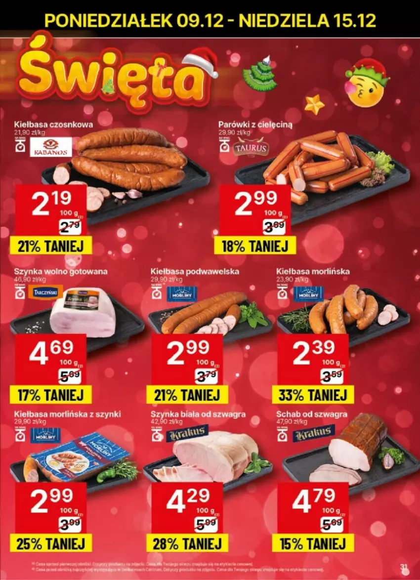 Gazetka promocyjna Delikatesy Centrum - ważna 09.12 do 15.12.2024 - strona 28 - produkty: LG, Parówki, Wawel