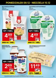 Gazetka promocyjna Delikatesy Centrum - Gazetka - ważna od 15.12 do 15.12.2024 - strona 12 - produkty: Twaróg, Zott, Manta