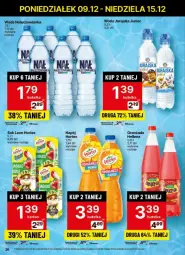 Gazetka promocyjna Delikatesy Centrum - Gazetka - ważna od 15.12 do 15.12.2024 - strona 22 - produkty: Nałęczowianka, Rum, Leon, Oranżada, Woda, Napój, Hortex